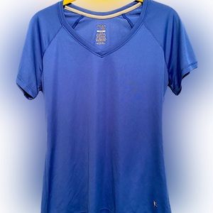 Danskin 
Loose Short Sleeve V Neck Tee